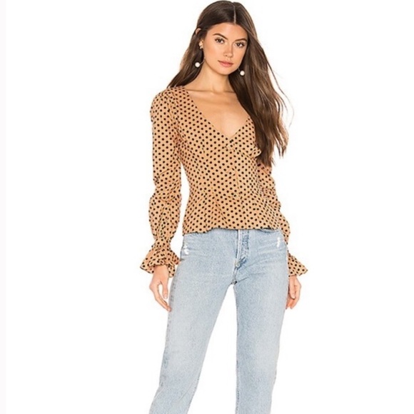 Majorelle Claire Polka Dot Long Sleeve Top - Picture 7 of 9